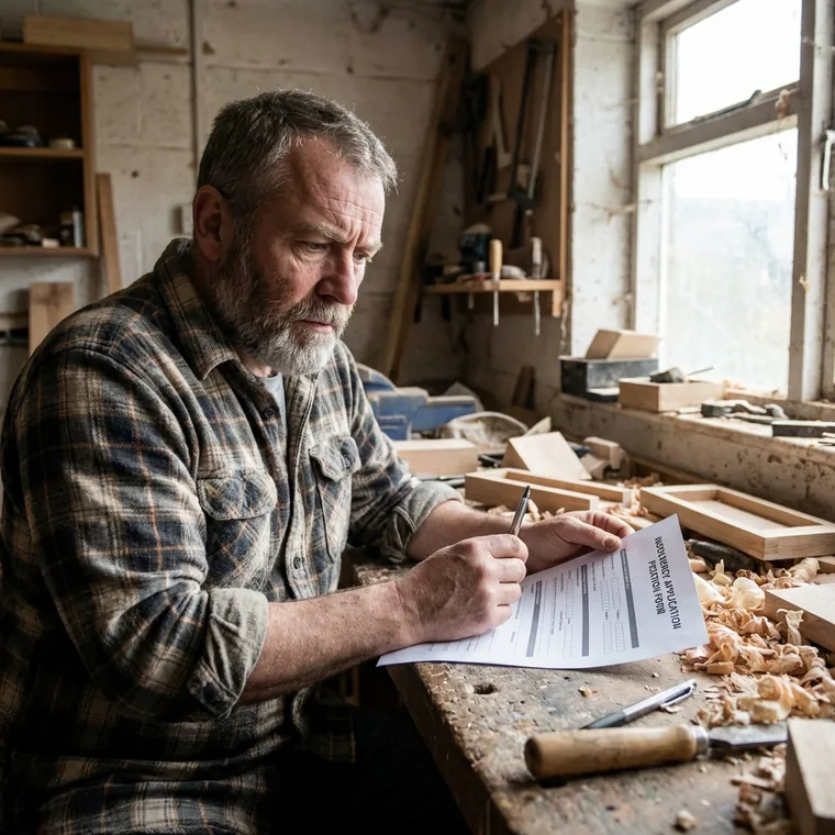 Handwerker mit Insolvenzantrag