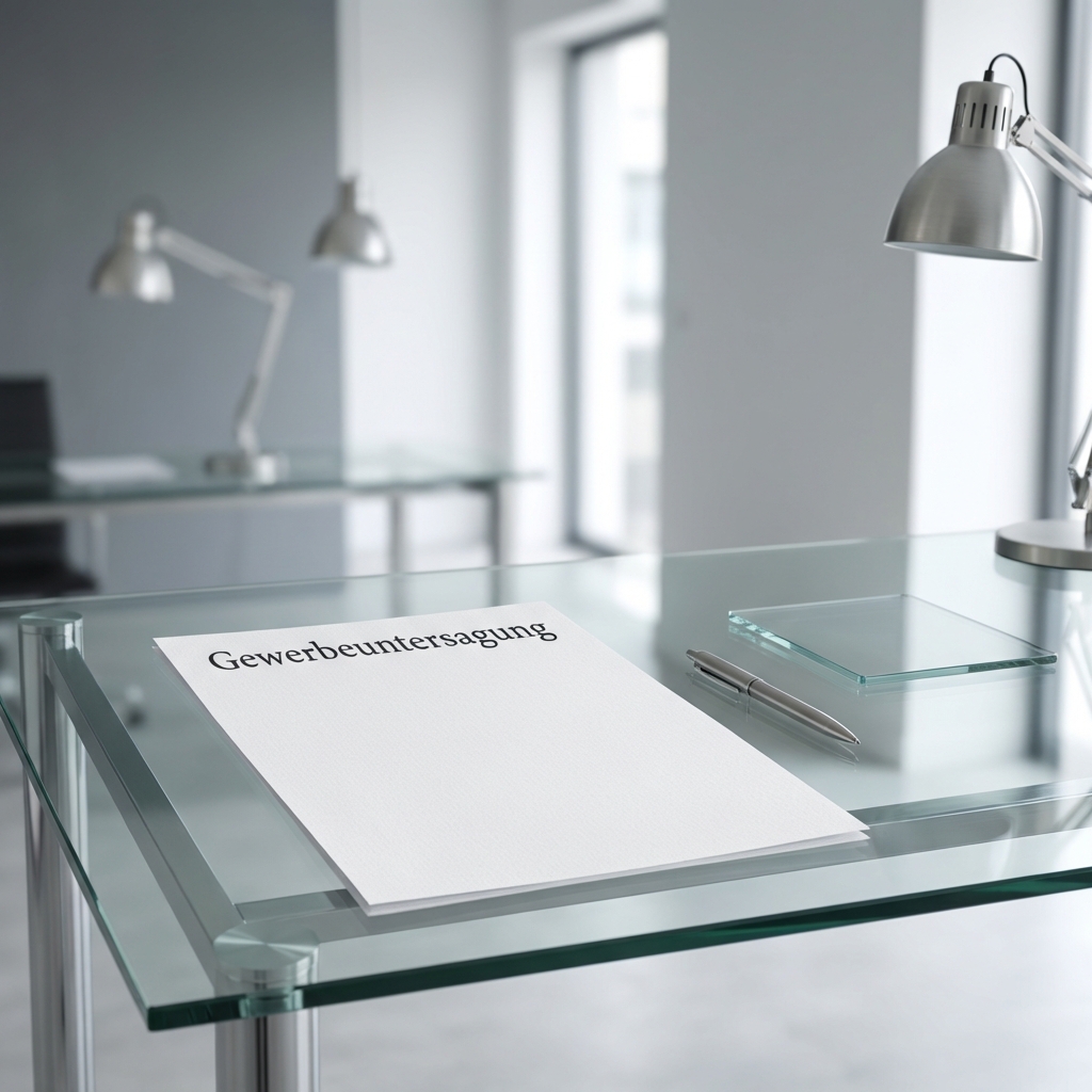 Unternehmer prüft abgewiesenen Gewerbeantrag